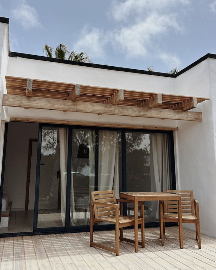 Terrasse des Doppelzimmers